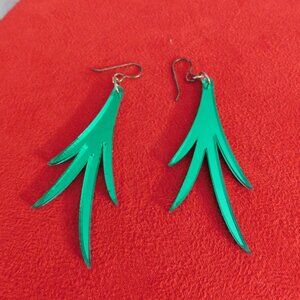 Ladies Christmas Tree Designed Pierced Earrings